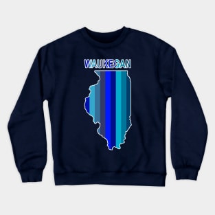 Blue Waukegan Crewneck Sweatshirt